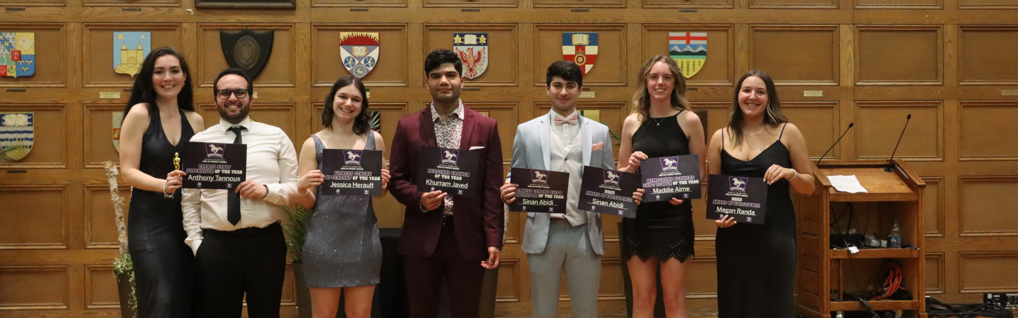 Student Staff Awards 2023, photo of winners in attendance